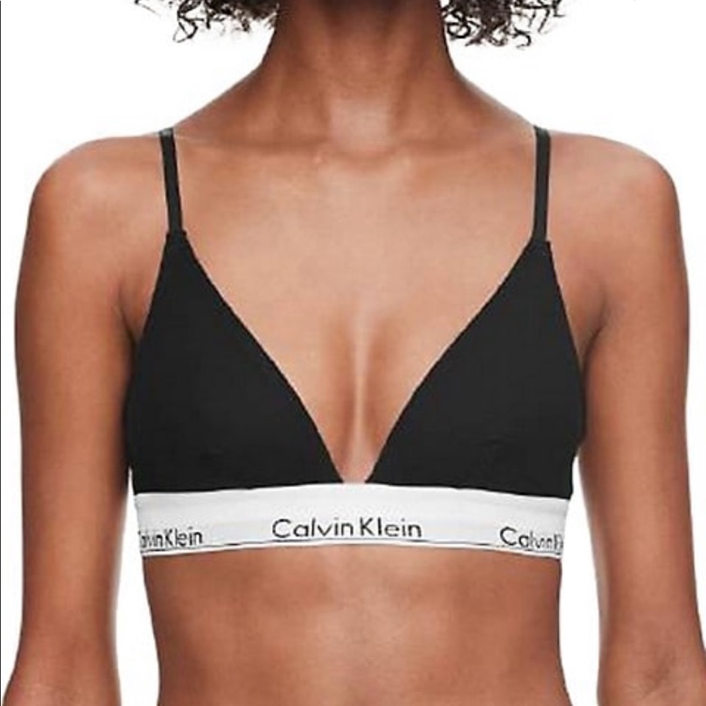 CALVIN KLIEN BLACK BRALETTE
